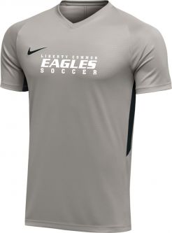 Men's Nike Dry Tiempo Premium Jersey S/S Shirt, Pewter Black